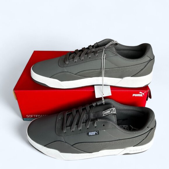 PUMA Men's Skate Sneaker SoftFoam Lace Up Shoes Gray Size 13 - Picture 1 of 9